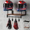 With Hooks Helmet Display Stand Wall Mount Cycling Equipment Holder  Sports Gear Accessories
