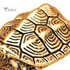Small Brass Tabletop Decor Vintage Turtle Statue, Metal Animal Figurine, Handcrafted Unique Art Piece Artistic Desktop Sculpture Ornament for