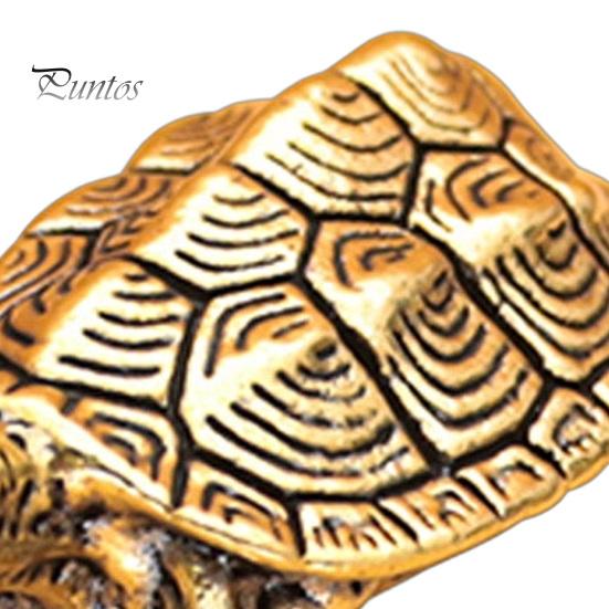 Small Brass Tabletop Decor Vintage Turtle Statue, Metal Animal Figurine, Handcrafted Unique Art Piece Artistic Desktop Sculpture Ornament for