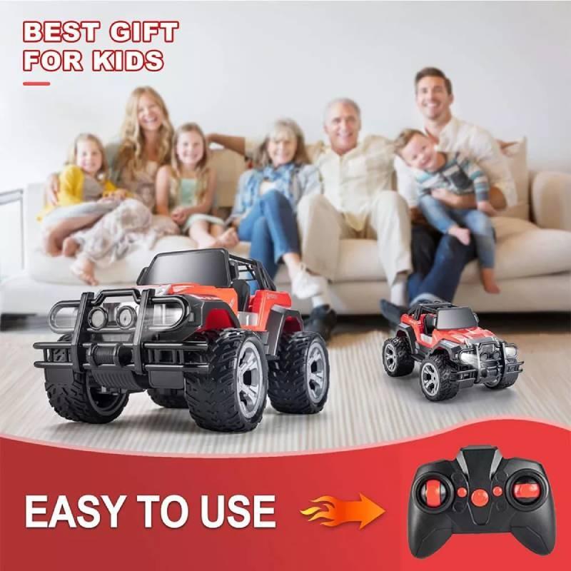 Remote Control Monster Tru Cars Four Wheel Drive Lighting Off Road Vehicle