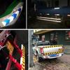 5x300cm Arrow Reflective Tape Car Sticker Safety Warning Mark Self Adhesive Tape