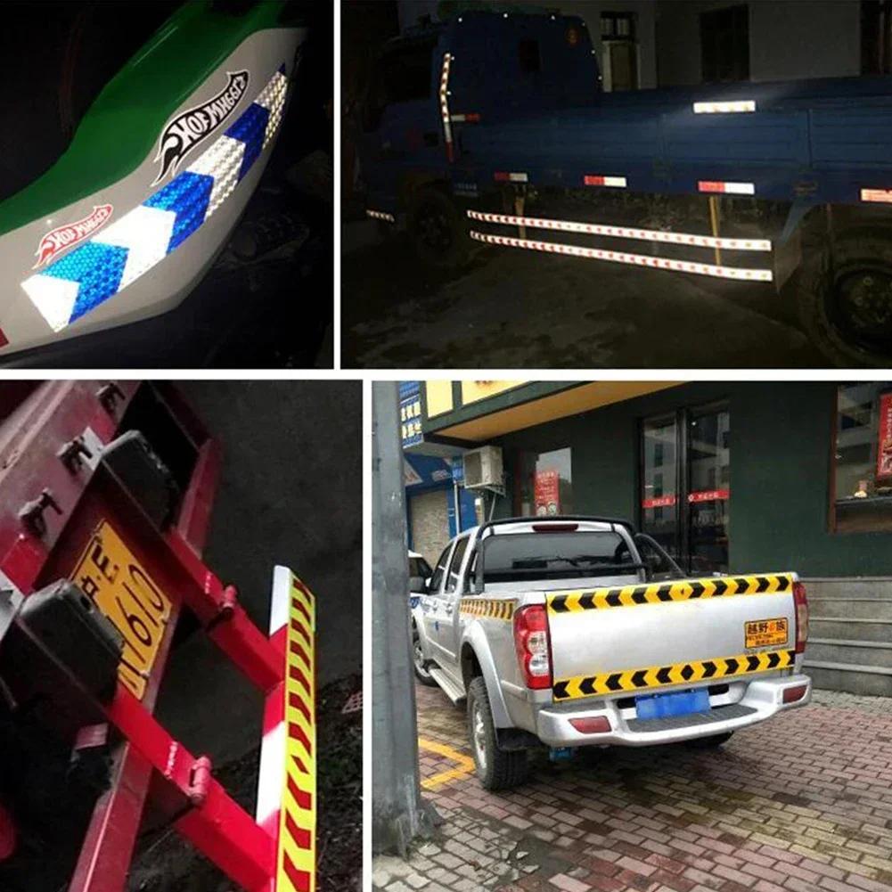 5x300cm Arrow Reflective Tape Car Sticker Safety Warning Mark Self Adhesive Tape