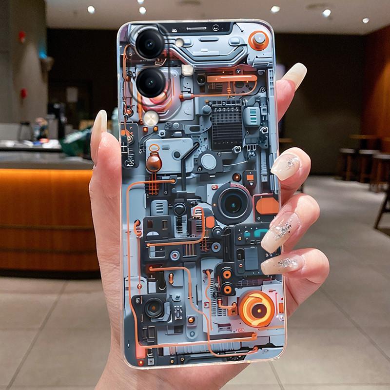Casing For Vivo Y04 Case Luxury Dragon Cute Cool Boys Girls Back Cover For VivoY04 Vivo Y 04 Y29s Y29t 5G Transparent Phone Case