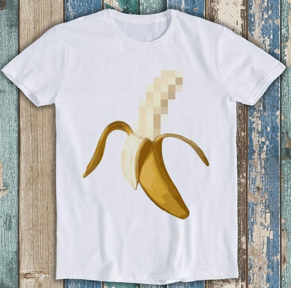 Dirty Censored Peeled Banana Fashion Top Retro Meme Cool Gift Tee T Shirt 7105