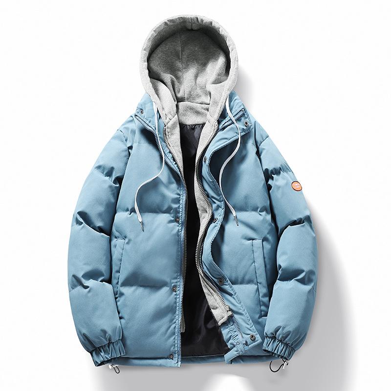 Herbst und Winter Herren Wattierte Jacke Koreanische Version Lose Große Größe Mit Kapuze Verdickte Warme Casual Wattierte Jacke