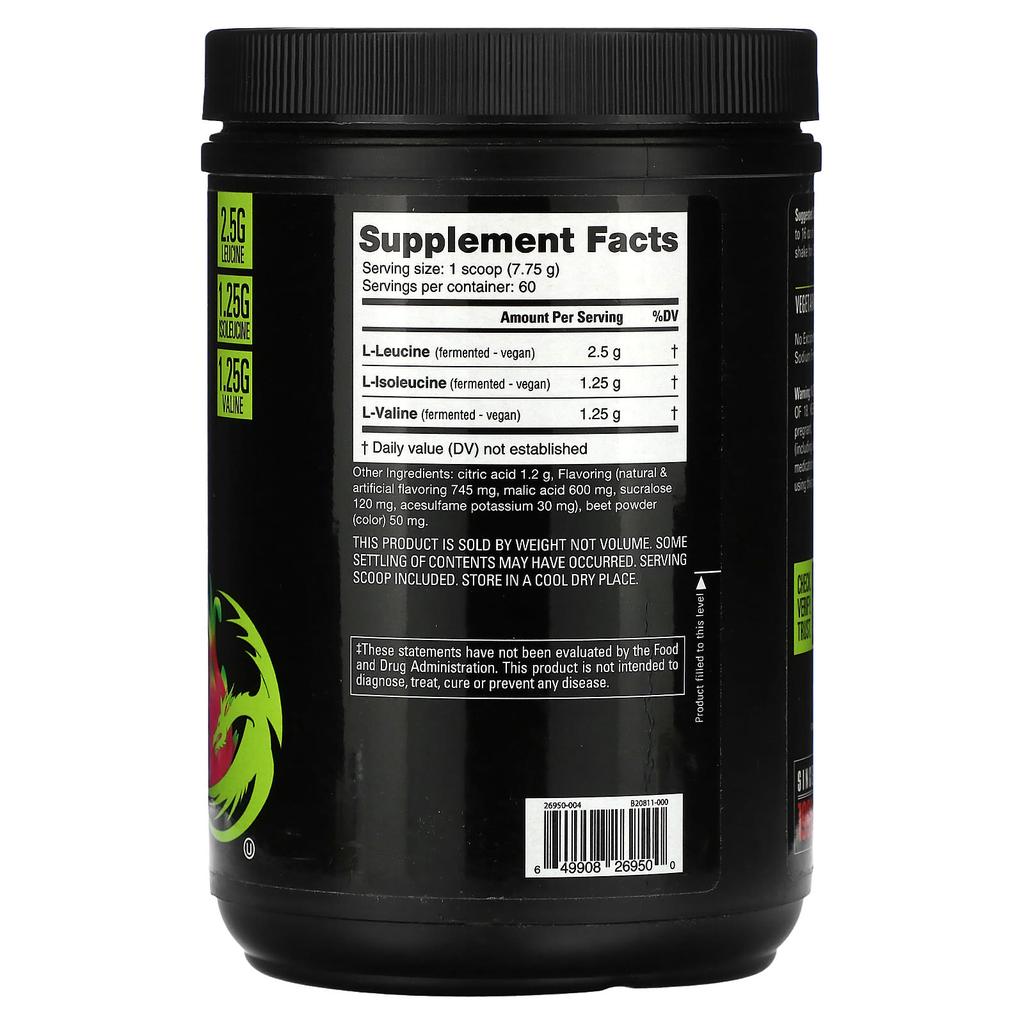 Bcaa 5000, Dragon Fruit Candy, 465G(1.03Lb)