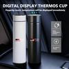 For Car Logo Badge Intelligent Thermos Cup Auto Smart Digital Thermos Cups Supra Aygo Prado RAV4 Hilux Yaris Corolla