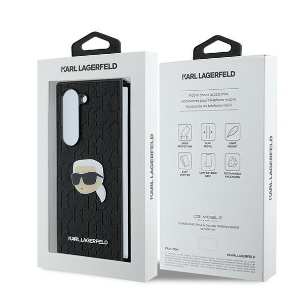 Karl Lagerfeld Klhczfd6Pgkskihk Z Fold6 F956 Black/Black Hardcase Saffiano Monogram Head Pin