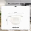 Nordic Minimalist White Ceramic Rice Bowl