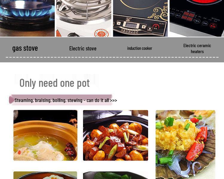 Extra Thick Large Capacity Stainless Steel Soup and Stew Pot for Induction Cookers