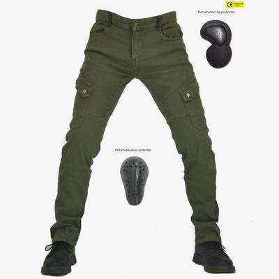 +Retro Slim Fit Pants Motorcycle Jeans Men's+Outdoor Motorcycle Pants Small Hem Anti Drop Cycling Pants