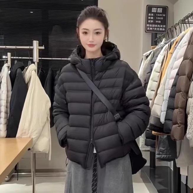 Super Good-looking Ribs Cotton-padded Clothes Women's Year Hooded Short Small Warm Cotton-padded Clothes Cotton-padded Jackets Turtle Back Winter Jack