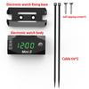 IP67 Three-In-One Digital Display LED Watch Motorcycle Electronic Clock Thermometer Voltmeter