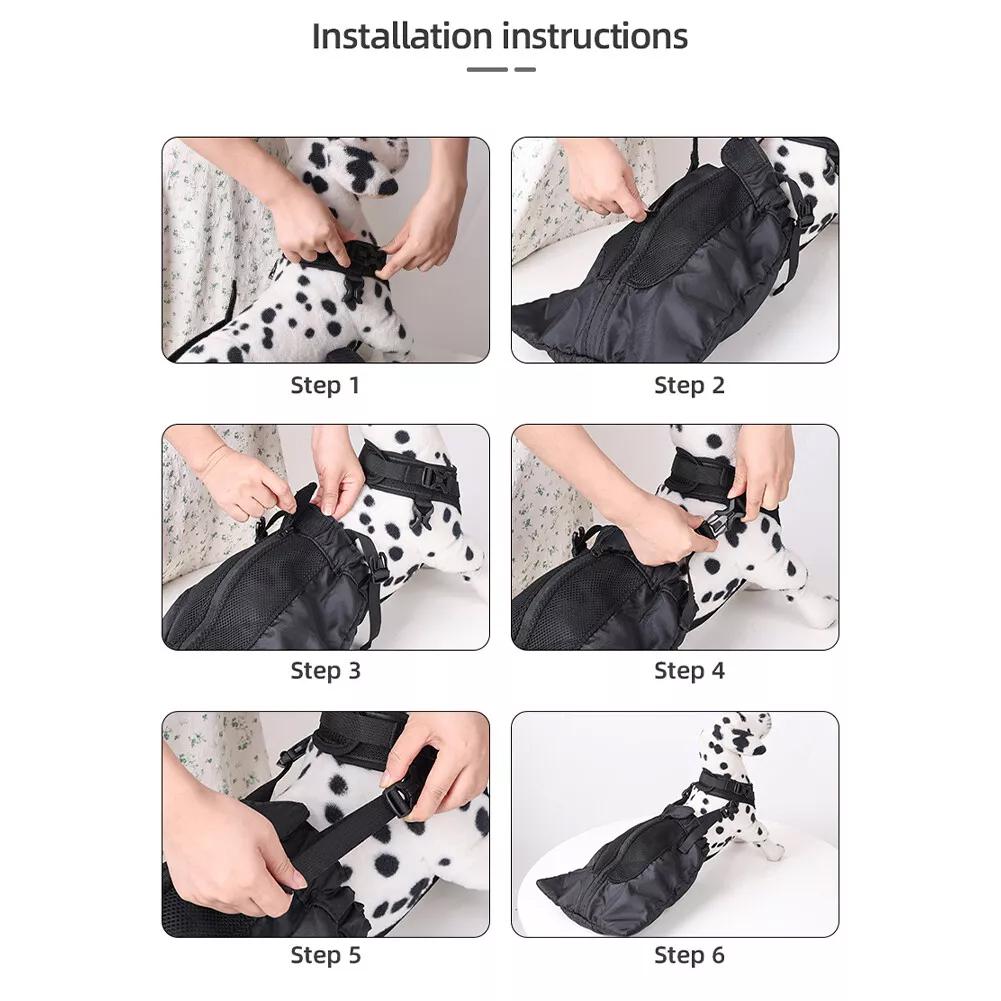 Drag Bag Dragging Bag Recovery Carrier Bag Wheelchair Adjustable Protective Back Leg Drag Bag For Pet Owners Injured Dogs