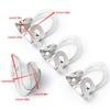 4Pcs Adjustable Guitar Plectrums for Acoustic Guitar Banjo Ukulele, Silver Metal Guitar Thumb Picks Finger Picks Set