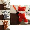 Adorable Panda Plush Backpack For Kids With Cute Fox Character Design Ideal For Birthdays