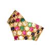Multi-colored Stone No. 11 K18 Ring K18 Gold Multicolor Women Used