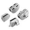 Stainless Steels Glass Door Lock, Sliding Lock, Dual-Sided Floor Locks Suitable For Glass Doors 10-13mm Thick