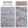 Smile Self Nail Art Sticker Pedicure Manicure Materials