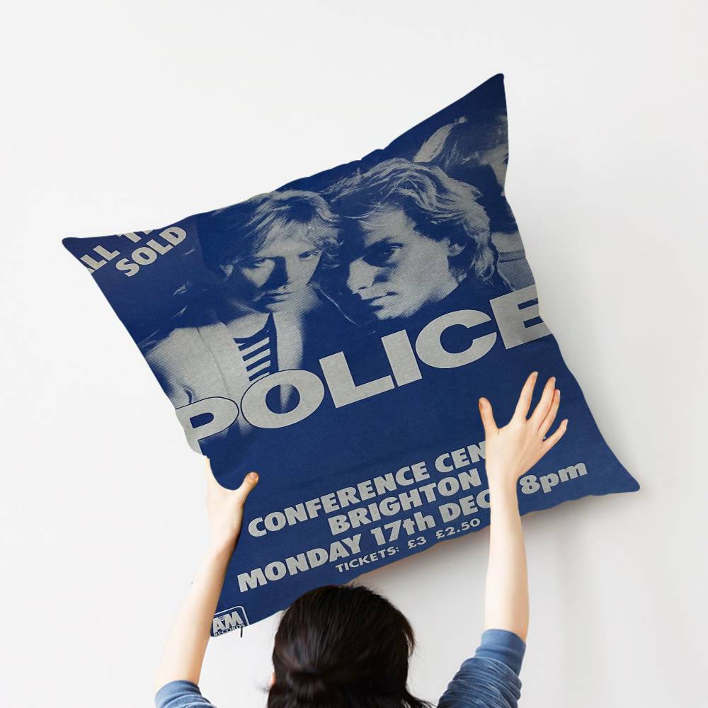 R-Rock Band T-The P-Police Pillow Anime Pillow Sofa Bed Head Pillow Cover Cushion Cover 45X45 Cm Fashion