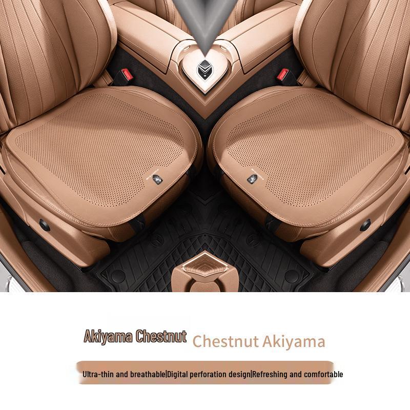 All-Season Breathable Seat Cushions for Dongfeng Fengxing T5 Prosperous Edition, Semi-Covered Lychee Leather