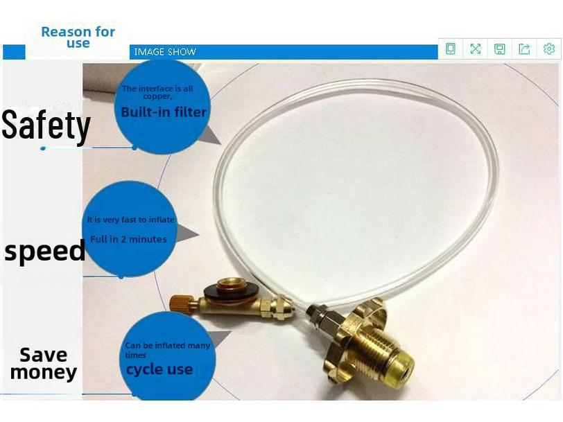 Outdoor Stove Gas Tank Conversion Valve for Camping