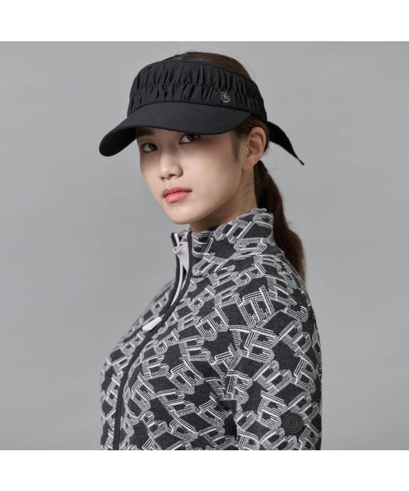 Binpolaegseseoli Women'S Shirred Sun Visor - Black