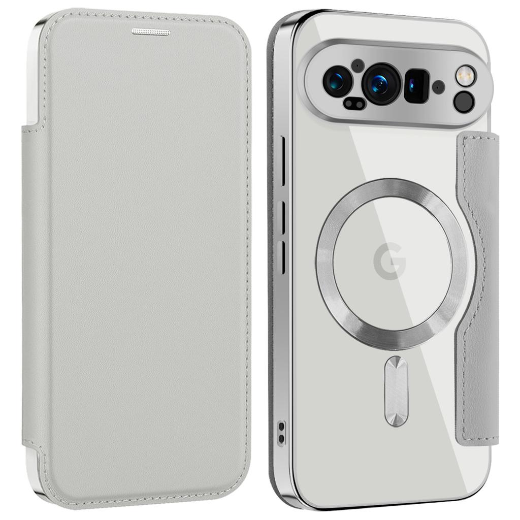 For Google Pixel 9 Pro XL Magnetic Case RFID Blocking Leather Phone Cover