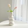 Nordic Simple Style White Ceramic River Stone Vase