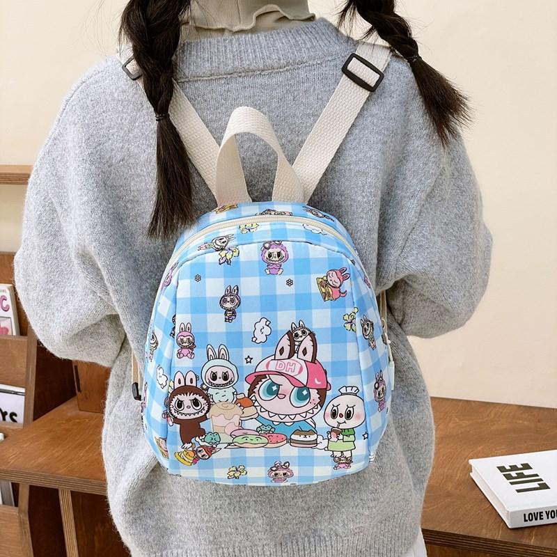 Labubu School Bag New Bag Cute Cartoon Small School Bag Casual Trend Versatile Backpack