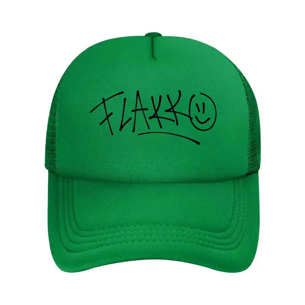 Signature - themed Art 'FLAKK' with a Smile Emoji for Signature - cultural Design Mesh Baseball Cap