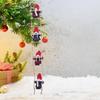 Festival Stair Climbing Elf Decorations 2PCS Durable Polyester Hanging Ornaments Christmas Party Decoration