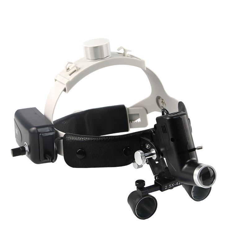 Dental & Medical Head-Mounted Magnifier with 5W Strong Light for Surgery and Orthopedics