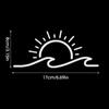 Sunset Sun Wave Car Stickers Auto Side Window Front Rear Windshield Waterproof Stickers Car Motorcycle Body Decoration Decals
