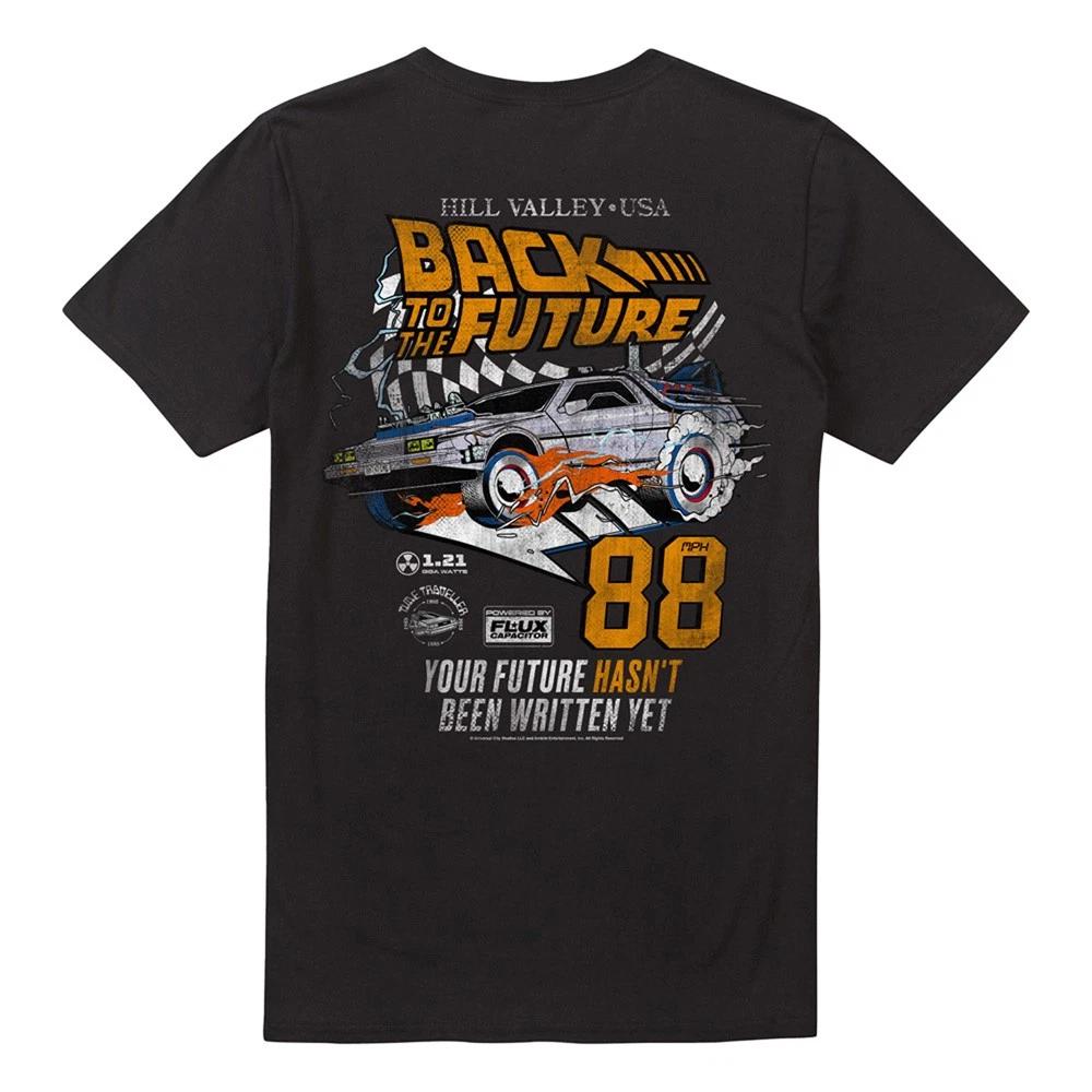 Back To The Future Racing 88Mph Back Unisex 100% Cotton T-shirt Mens Tees Top S-5XL, Black S