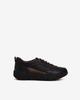 Young Age Women Goat Leather Light Mix Sneakers Black