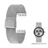 Per Swatch IRONY YAS112 /YGS749 Orologio da Uomo con Cinturino a Maglia Intrecciata in Acciaio Inossidabile Catena Cinturino in Metallo Serie YIS YVS 17mm 19mm 20mm 21mm