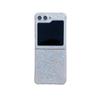 Epoxy Glitter Beads Phone Case On ZFlip1/1/1/1/1 Samsung Folding Silver Sequin Case