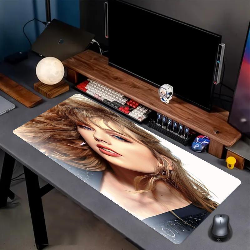 Taylor Theme Mouse Pad, Non Slip Rubber Base, Multifunctional Office & Home Decor, Perfect for Workspace Personalization.