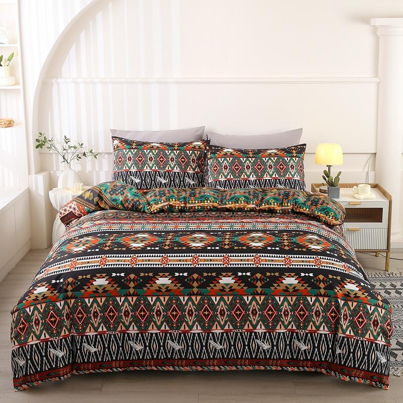 Boho Stil Bettwäsche-Set Bohemian 3-teiliges Bettwäsche-Set Mit Kissenbezügen National Queen King Twin Größe Bettbezug Für Doppelbett
