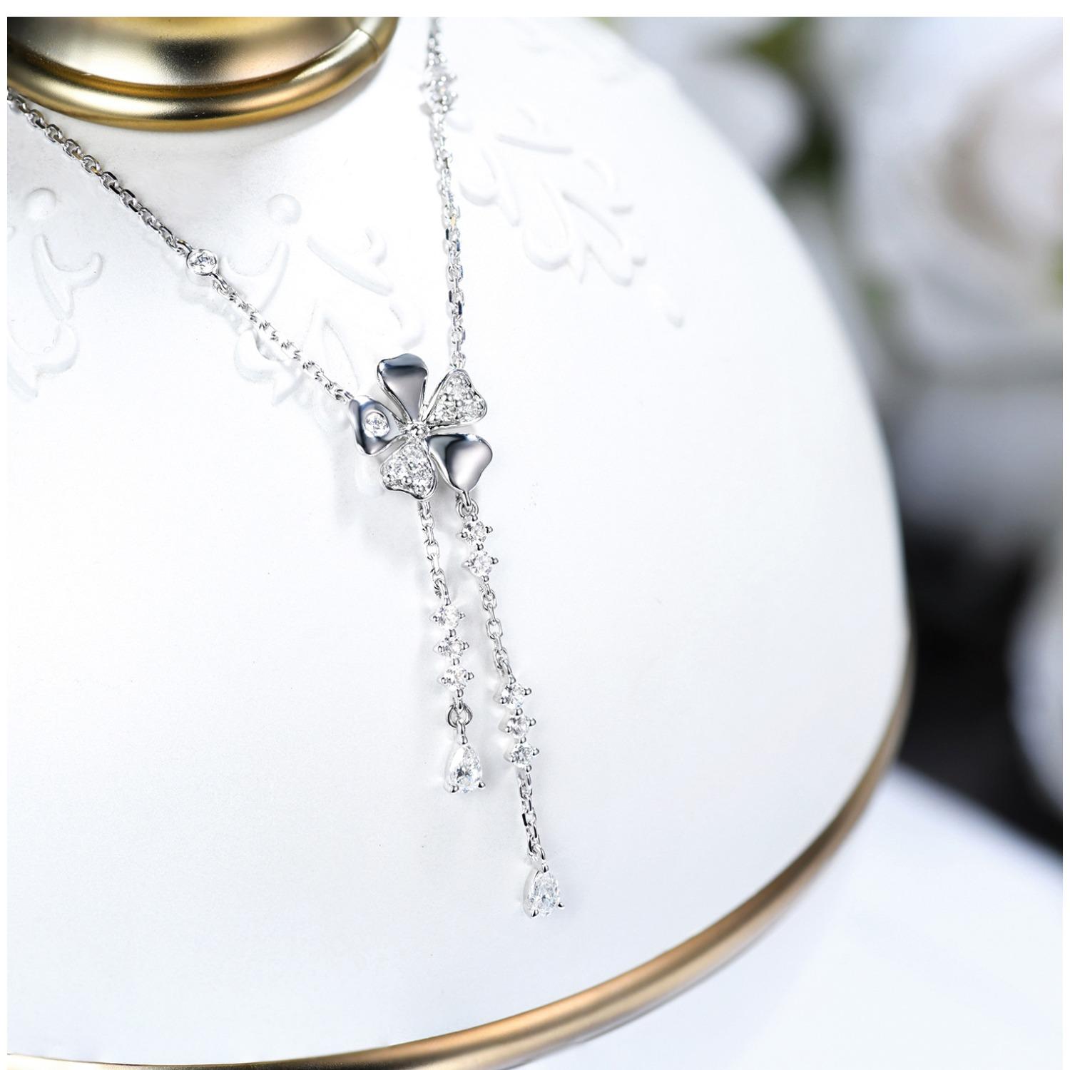 

Ожерелье в виде облака, модный зонт, подвеска в виде капли воды, кисточка, аксессуары, бриллиантовая инкрустация, корейская версия, универсальная