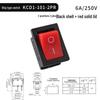 Lang KCD1-101 201 Rocker Switch: 2/3 Pins, 2 Positions, Illuminated Button