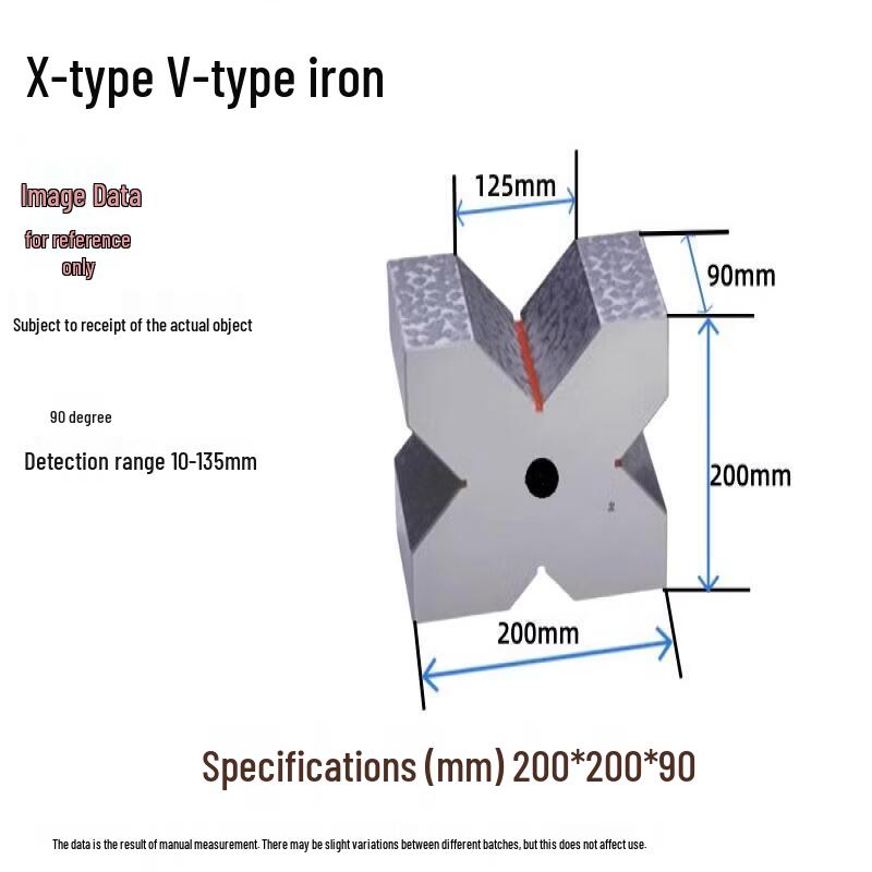 Yunduo Solid X-Type Precision V-Block Clamp