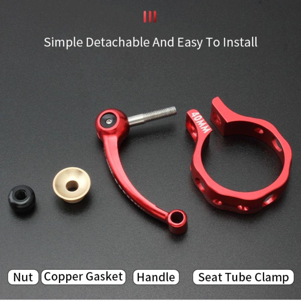 40/41mm Bike Seat Tube Clamp Quick Release Bicycle Saddle Clip Bike Seat Post Clamp Bike Tool