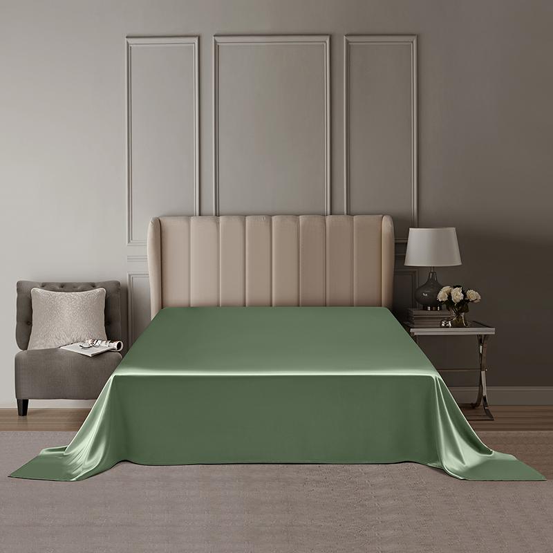 6A Grade 22 Momme Pure Mulberry Silk Flat Sheet Natural Breathable Soft Luxury Bedding