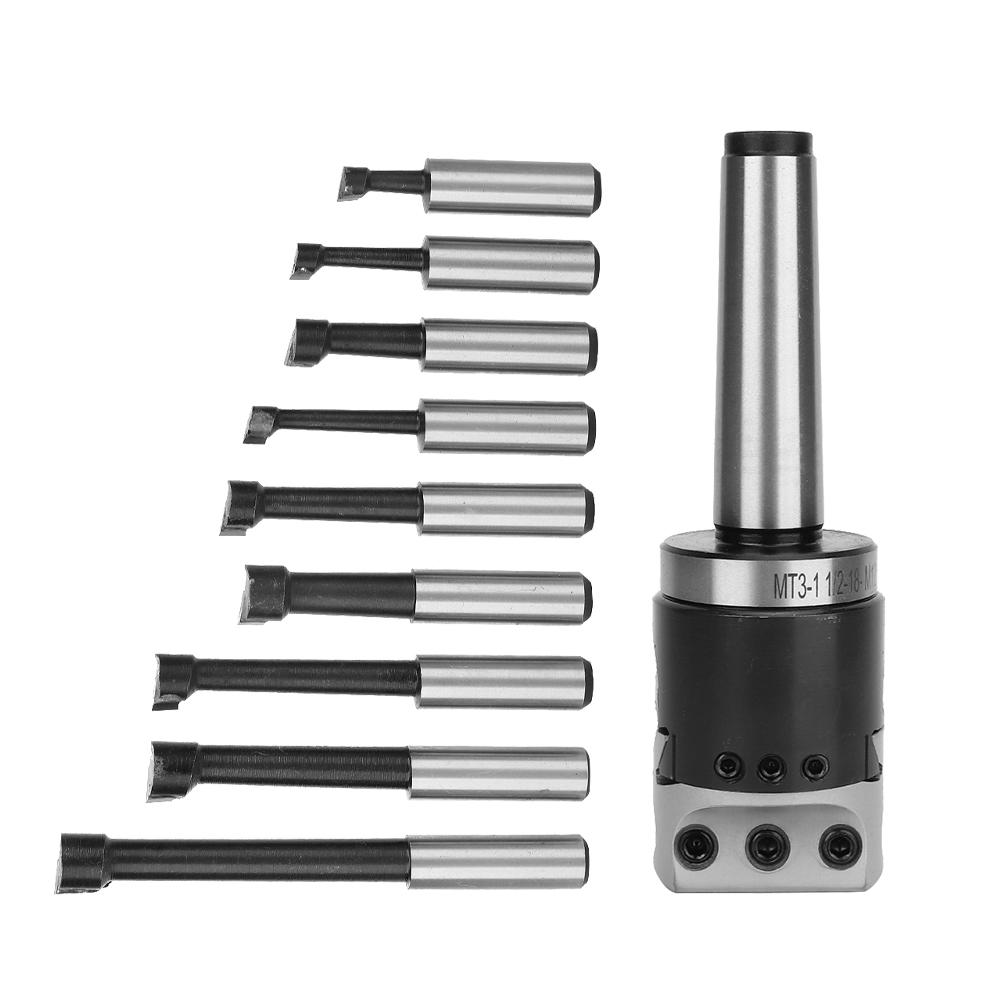 High Hardness Carbon Steel F1 Boring Head 1 1 2 18UNF Tail Thread M12 MT3 Shank Tail Thread