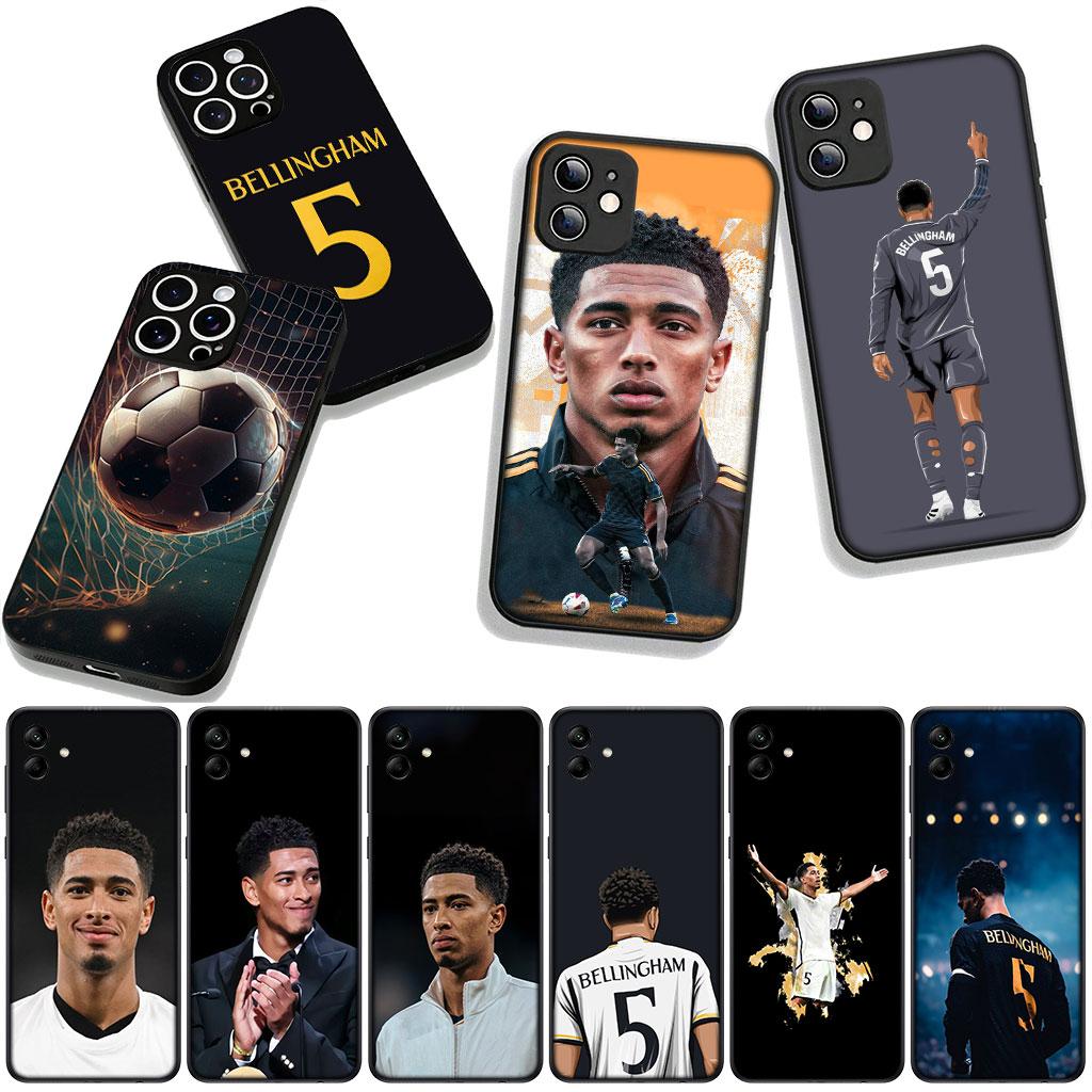 King No 5 Football B-Bellinghams No5 for Samsung Galaxy A36 A17 A26 A07 A35 A54 A53 A13 A33 A34 S8 S9 S20 S21 FE S10 Plus Case