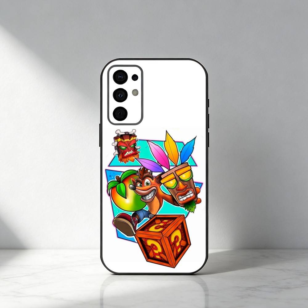 C-Crash-B-Bandicoots-Game Phone Case For Samsung S25,S24,S21,S22,S23,S30,Ultra,S20,Plus,Fe,Note,5G Black Cover