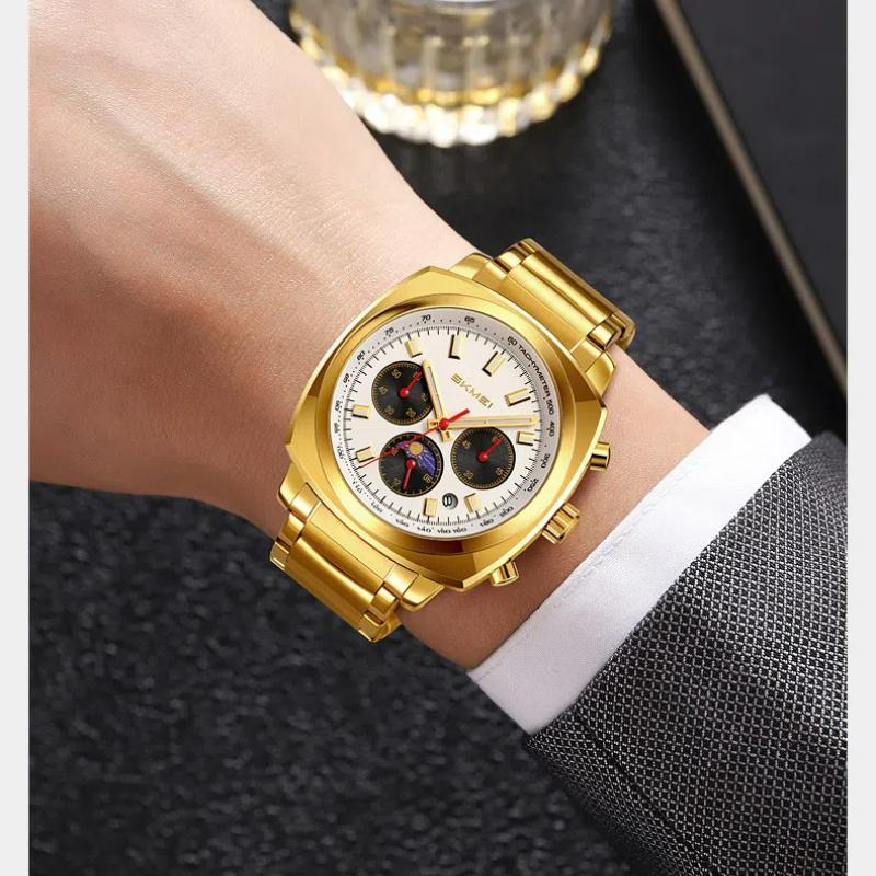 SKMEI Multifunctional Casual and Fashion Quartz Watch for Men Waterproof Chronograph Wrist Watch Male Watches