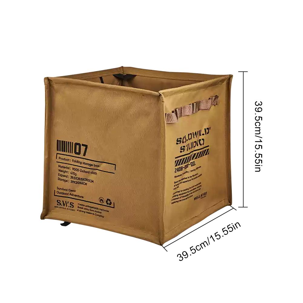 60L Large Capacity Portable Folding Trash Can Lawn & Leaf Waste Bag with Rope Storage Durable Oxford Fabric for Outdoor Camping